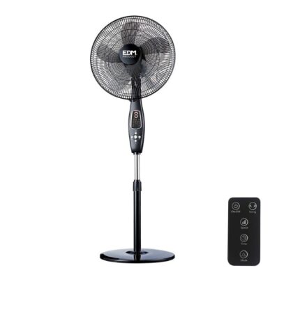 Ventoinha de pé cor preto